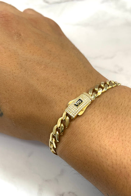 Pulso Cubano Broche Cajo / 20Cm / 10.6Gr / 7.5Mm /