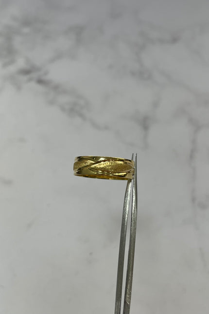 Argolla Trenza De Oro / T8 1/4 / 2.9Gr /