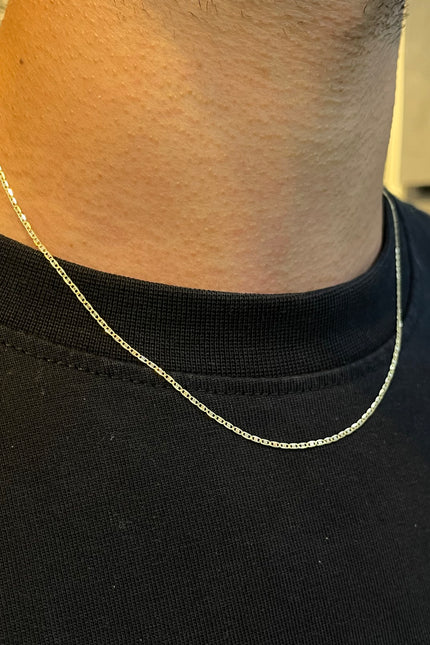 Cadena Plana Tres Oros / 45Cm / 1.47Gr / 1.3Mm /