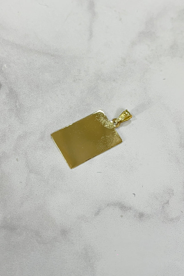 Dije Placa Mediana / 2.2Cm / 1.3Gr / 1.3Mm /