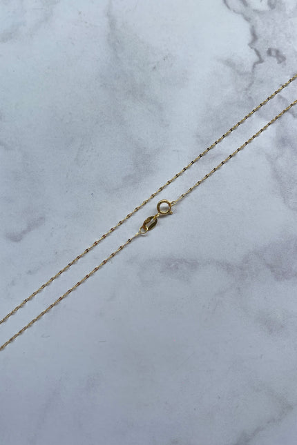 Cadena Mini Flor Espejo / 50Cm / 0.64Gr / 0.5Mm