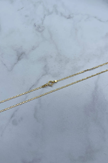 Cadena Plana Tres Oros / 45Cm / 1.47Gr / 1.3Mm /