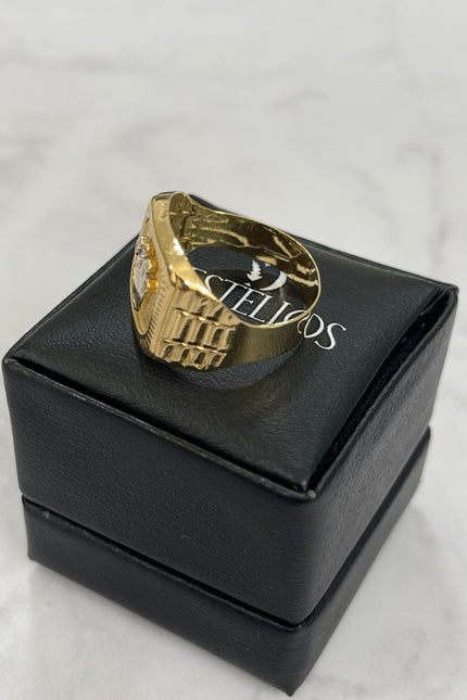 Anillo Corona De Hombre / T9 / 3.55Gr /
