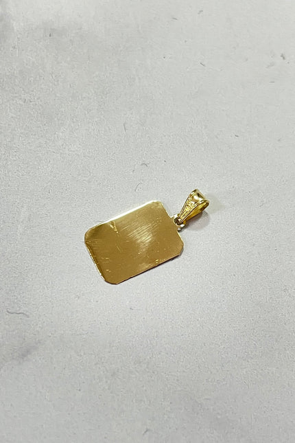 Dije Placa Mini / 5.0Cm / 3.9cm / 0.62Gr