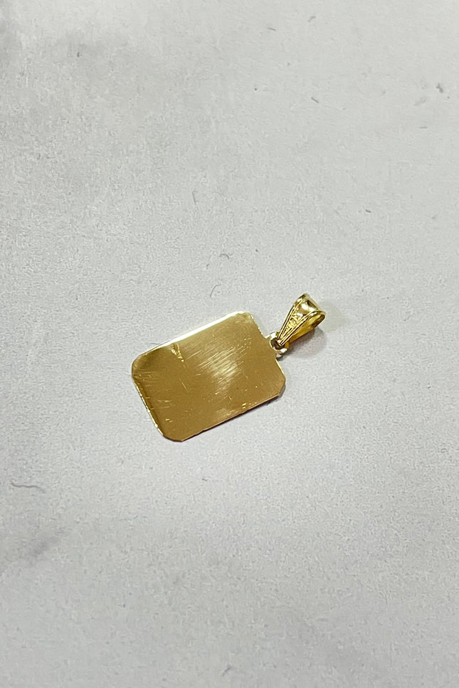 Dije Placa Mini / 5.0Cm / 3.9cm / 0.62Gr