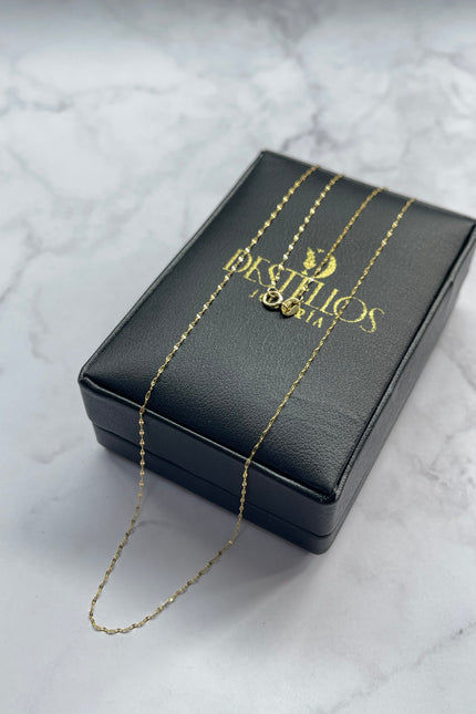 Cadena Mini Flor Espejo / 50Cm / 0.64Gr / 0.5Mm