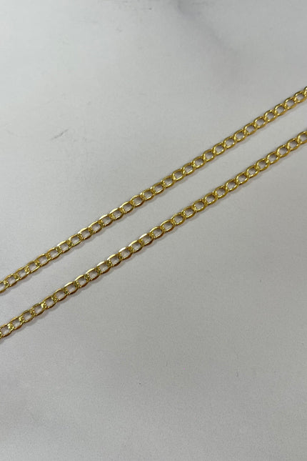 Cadena Cubana / 3.5Mm / 5.53Gr / 60Cm /