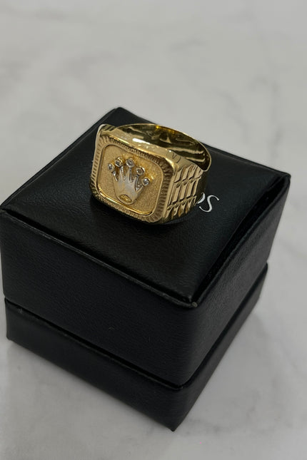 Anillo Corona De Hombre / T9 / 3.55Gr /