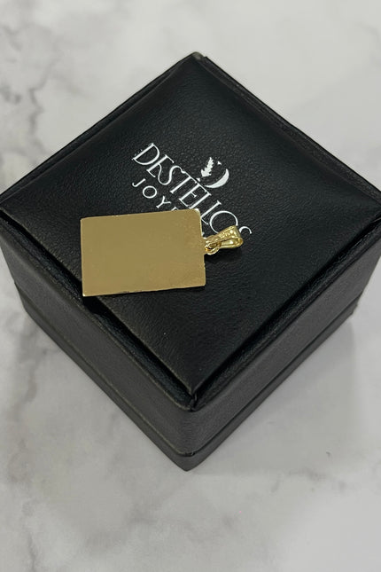 Dije Placa Mediana / 2.2Cm / 1.3Gr / 1.3Mm /