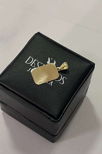 Dije Placa Mini / 5.0Cm / 3.9cm / 0.62Gr
