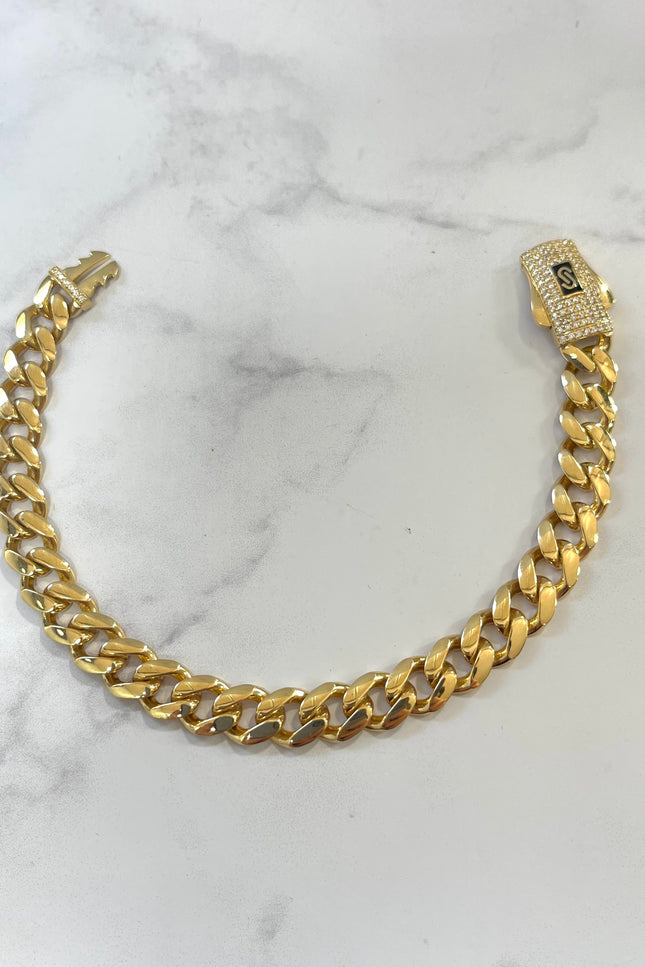 Pulso Cubano Broche Cajo / 20Cm / 10.6Gr / 7.5Mm /