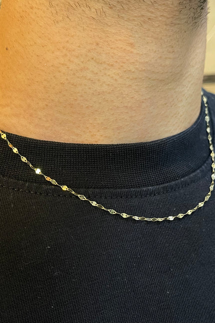 Cadena Flor Espejo / 45Cm / 1.02Gr / 2.0Mm /