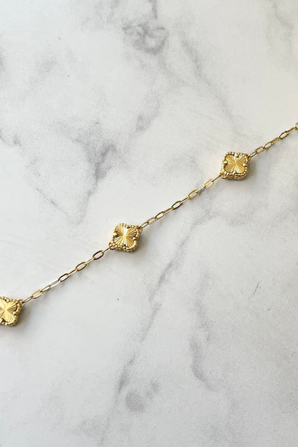 Pulso Trebol Diamantado / 7.6Mm / 4.1Gr / 19Cm /