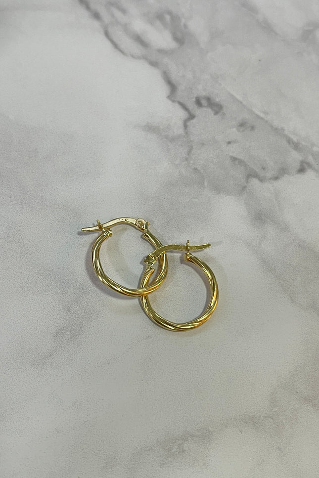 Candongas Entorchada Mediana / 1.7Gr / 1.9Cm /