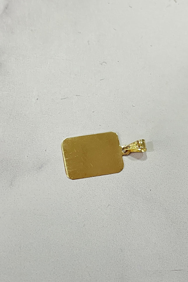 Dije Placa Pequeño / 7.0Cm / 1.0Cm / 0.82Gr