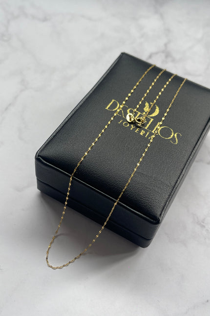 Cadena Mini Flor Espejo / 45Cm / 0.6Gr / 0.5Mm