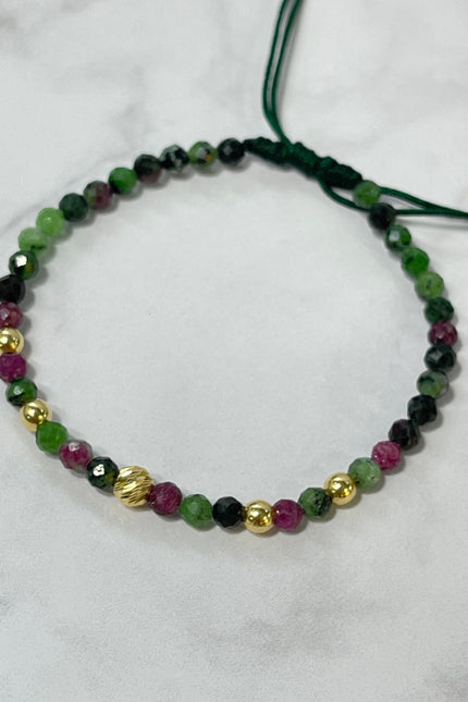 Pulsera Jade Hilo Verde / 4Mm / 5Mm