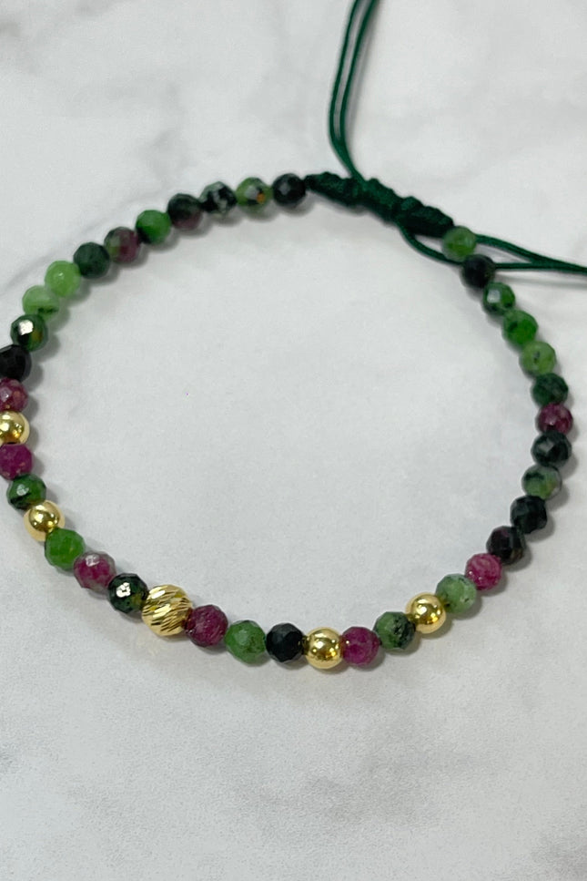 Pulsera Jade Hilo Verde / 4Mm / 5Mm