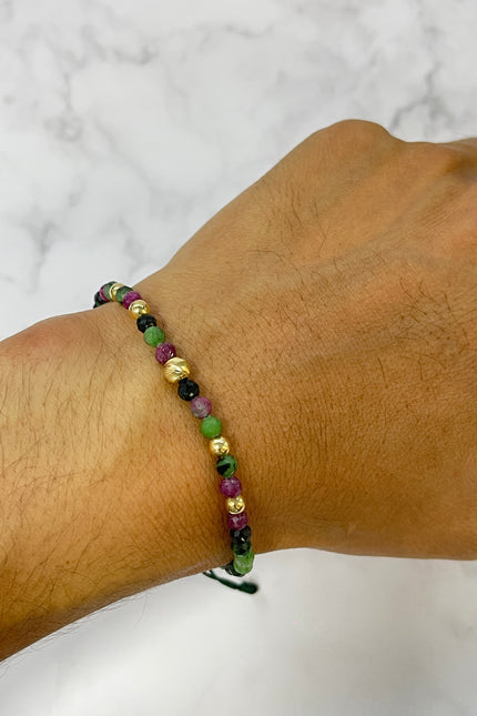 Pulsera Jade Hilo Verde / 4Mm / 5Mm