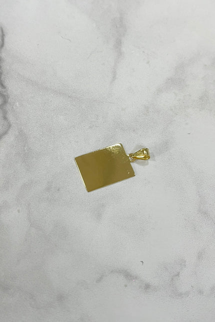 Dije Placa Pequeña / 1.9Cm / 0.93Gr / 1.19Mm