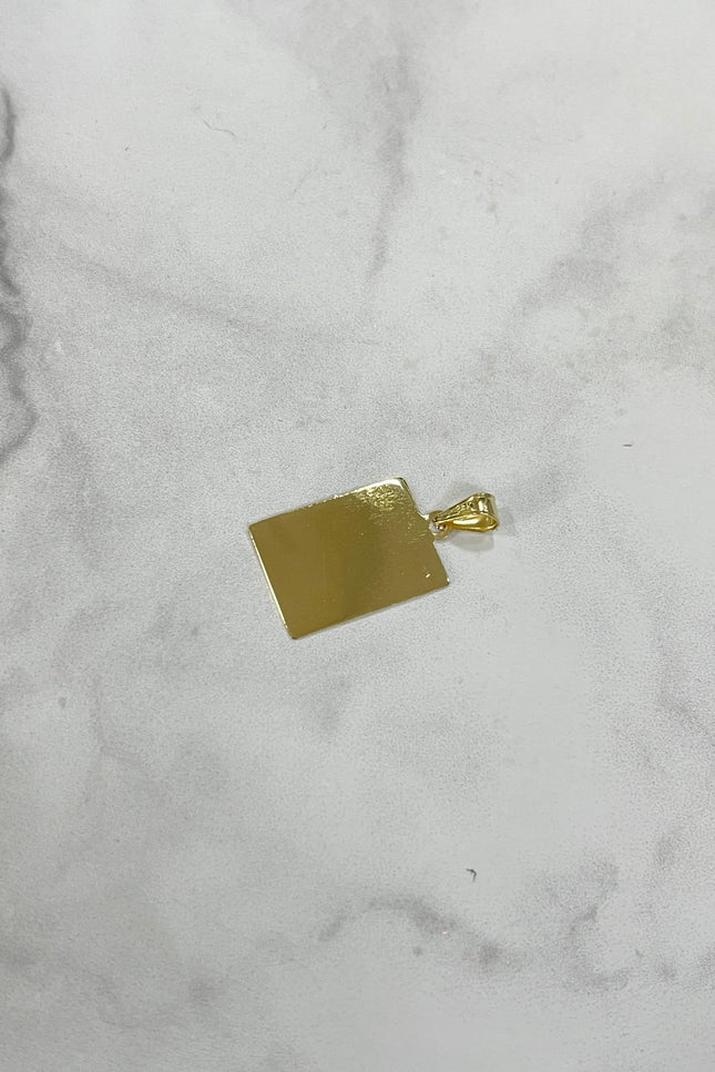 Dije Placa Pequeña / 1.9Cm / 0.93Gr / 1.19Mm