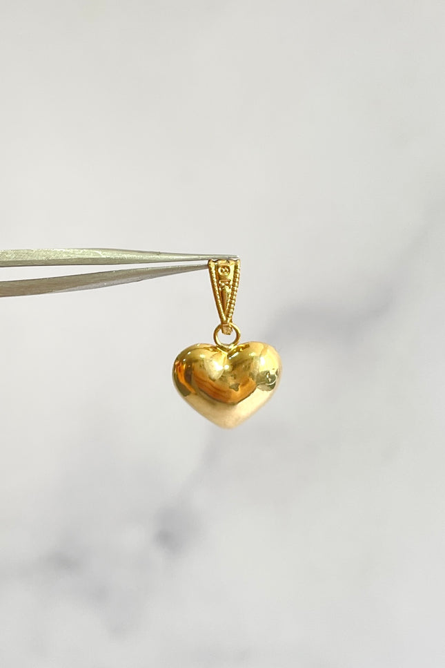 Dije Corazon Liso / 0.88Gr / 1.2Cm /
