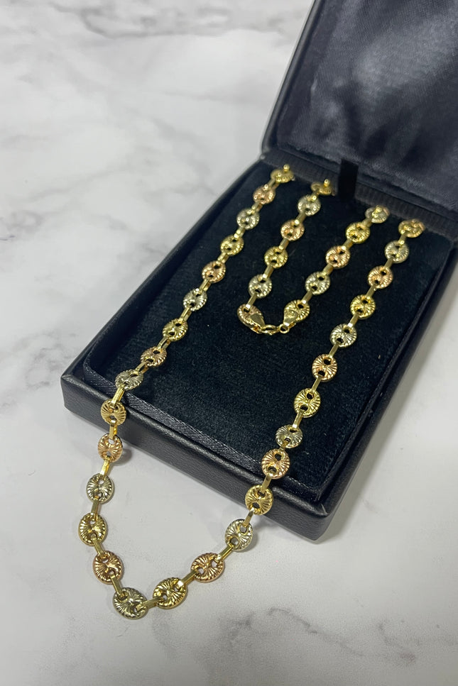 Cadena GC Tres Oros Dimantados / 60Cm / 10.35Gr / 5.5Mm /