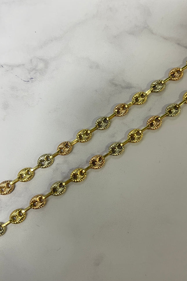 Cadena GC Tres Oros Dimantados / 60Cm / 10.35Gr / 5.5Mm /