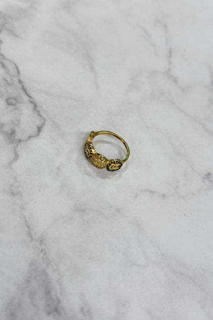 Anillo Chanel Con Swarovski / T7 1/4 / 2.7Gr /