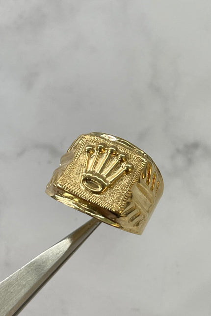 Anillo De Corona De Hombre / T9 1/4 / 3.78Gr /