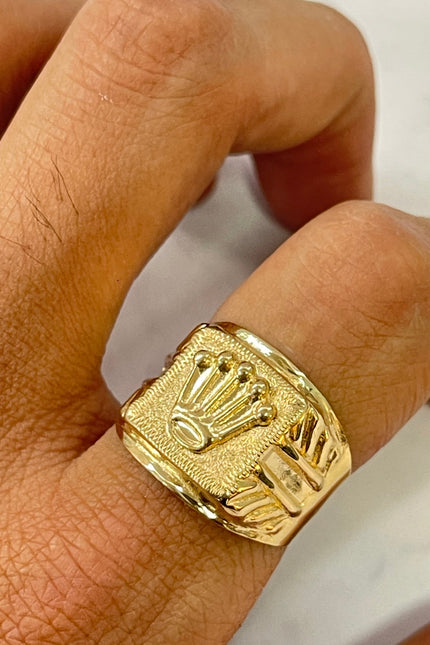 Anillo De Corona De Hombre / T9 1/4 / 3.78Gr /