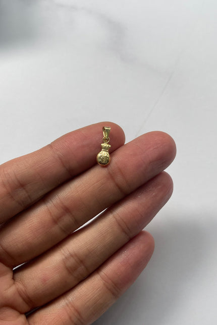 Dije Bolsa Dinero Pequeño / 1.1Cm / 0.28Gr