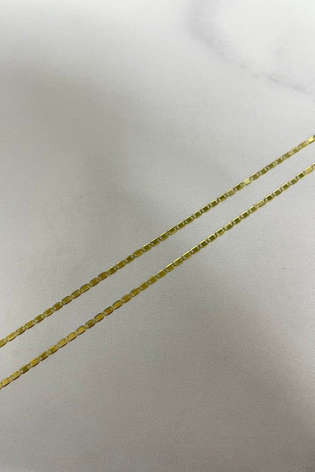 Cadena Plana Amarilla / 45Cm / 1.67Gr / 1.5Mm /