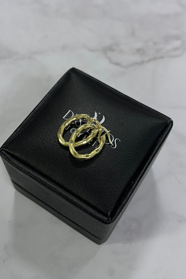 Candongas Ovaladas  Mateadas / 1.7Cm / 1.24Gr / 1.7Mm /