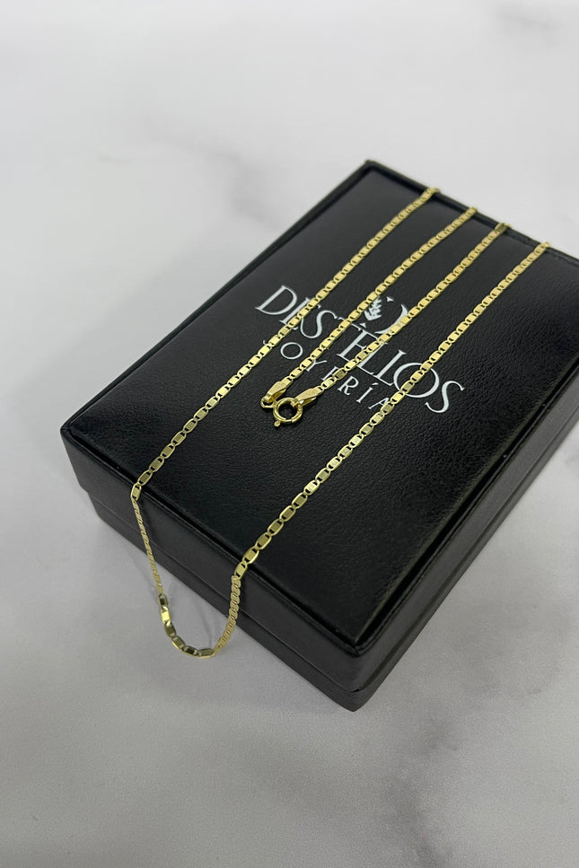 Cadena Plana Amarilla / 45Cm / 1.67Gr / 1.5Mm /