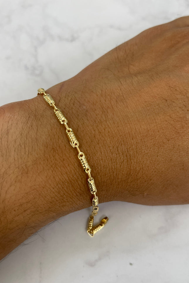 Pulso Rustico Eslabones / 19.5Cm / 2.28Gr / 3.1Mm /