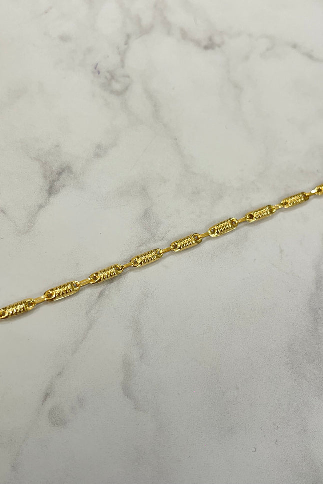 Pulso Rustico Eslabones / 19.5Cm / 2.28Gr / 3.1Mm /