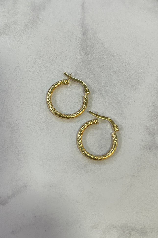 Candongas Trenza Mediana / 1.37Gr / 1.9Cm /