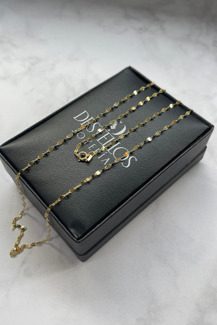 Cadena Flor Espejo / 50Cm / 1.14Gr / 2.0Mm /