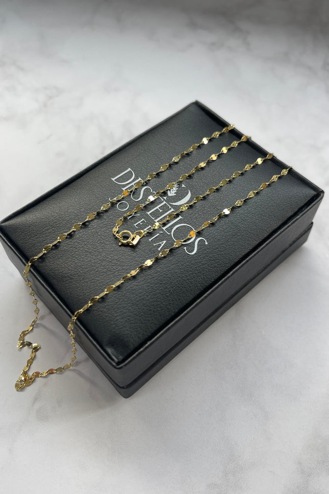 Cadena Flor Espejo / 50Cm / 1.14Gr / 2.0Mm /