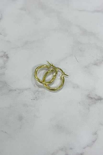 Candongas Oro Trenzado Mediana / 1.7Cm / 1.1Gr / 1.5Mm /