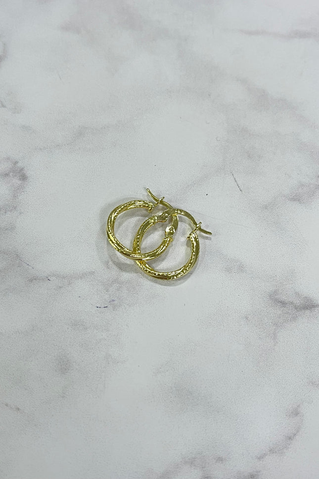 Candongas Oro Trenzado Mediana / 1.7Cm / 1.1Gr / 1.5Mm /