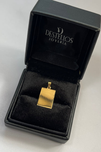 Dije Placa Mediana / 1.8Cm / 0.93Gr / 0.5Mm /