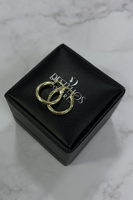 Candongas Oro Trenzado Mediana / 1.7Cm / 1.1Gr / 1.5Mm /