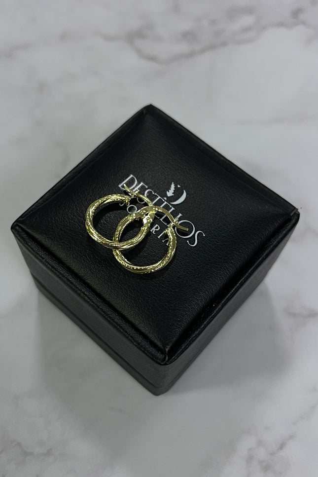 Candongas Oro Trenzado Mediana / 1.7Cm / 1.1Gr / 1.5Mm /