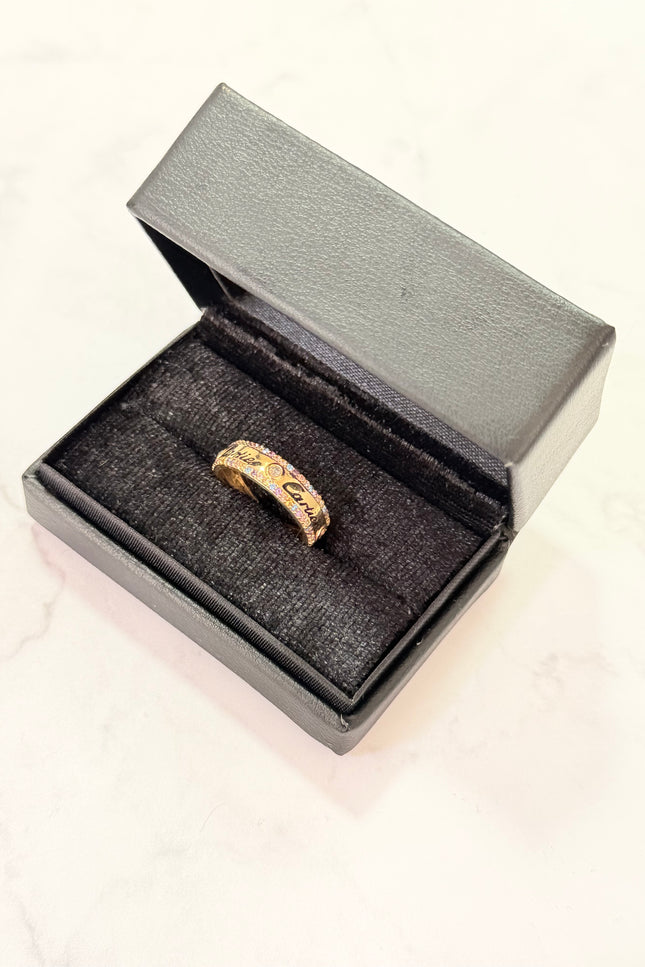 Anillo CT Con Swarovski De Colores / T7 / 2.81Gr /