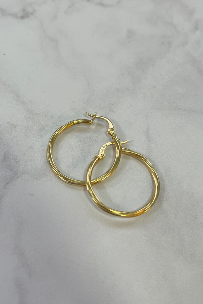 Candongas Entorchadas Grande / 1.55Gr / 2.7cm /