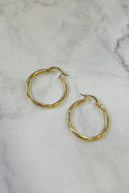 Candongas Entorchadas Grande / 1.55Gr / 2.7cm /