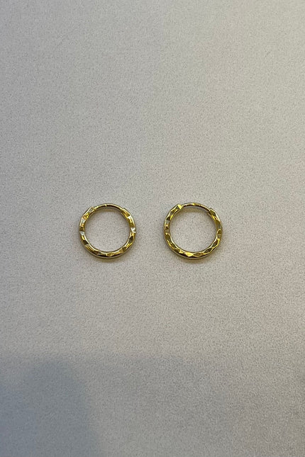 Candongas Diamantadas Pequeñas / 9.2Mm  / 0.32Gr /