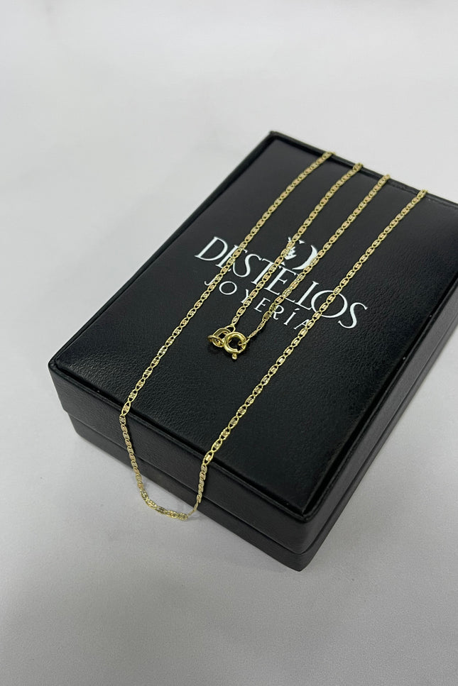 Cadena Plana Tres Oros / 45Cm / 1.8Gr / 1.3Mm /